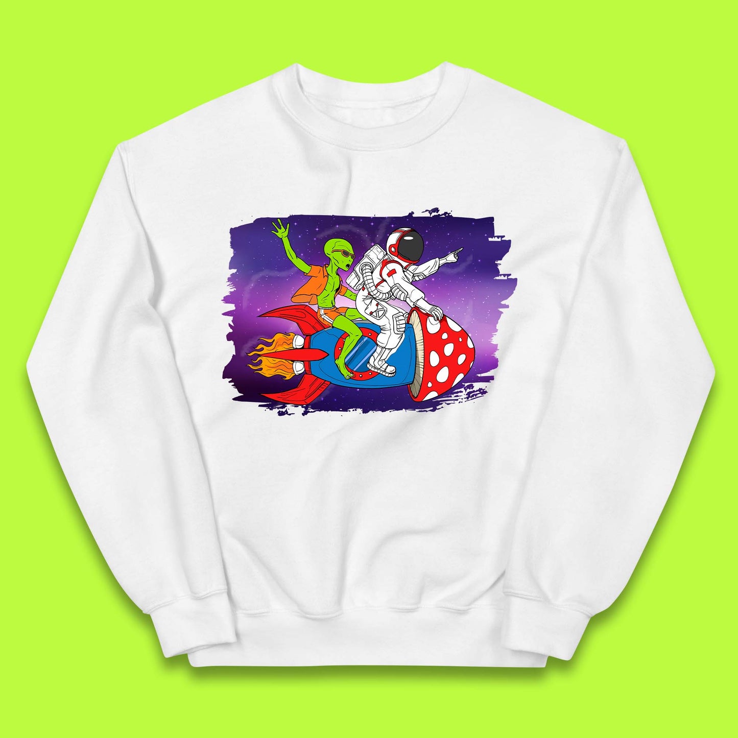 Alien & Astronaut Rocket Ship Kids Jumper
