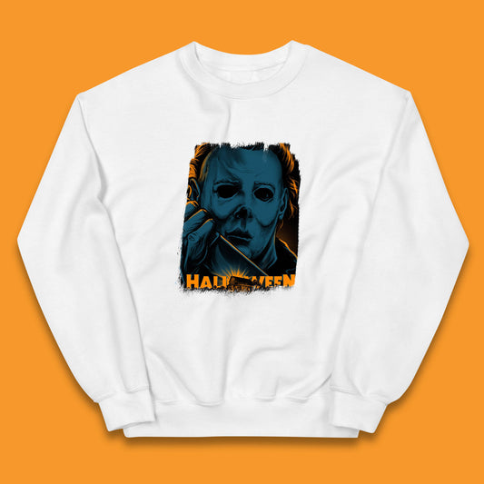Halloween (1978) Poster Slasher Film Michael Myers Halloween Horror Thriller Movie Character Kids Jumper