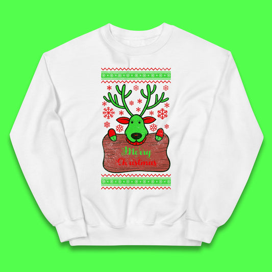 merry christmas reindeer jumper