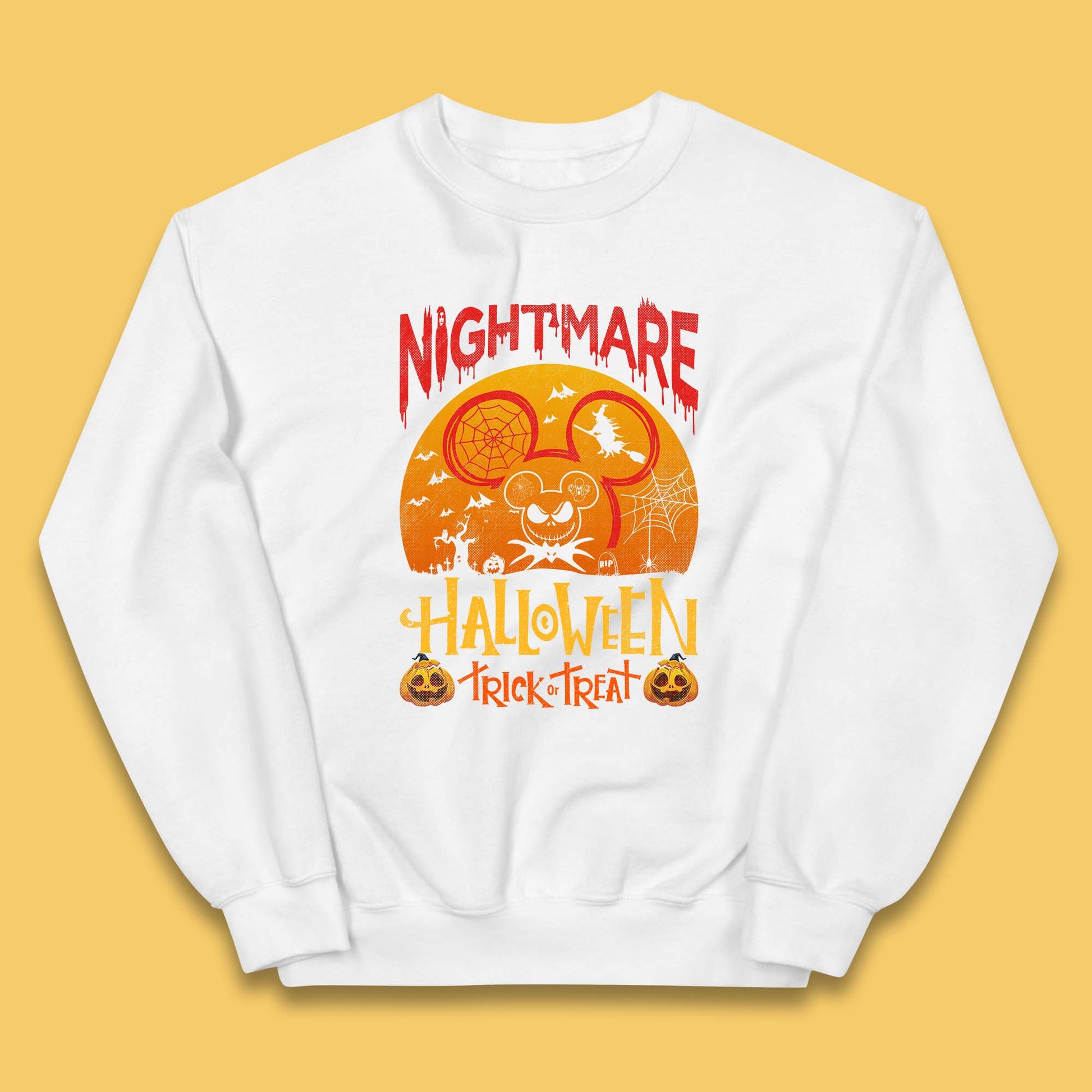 halloween mickey mouse jack skellington jumper