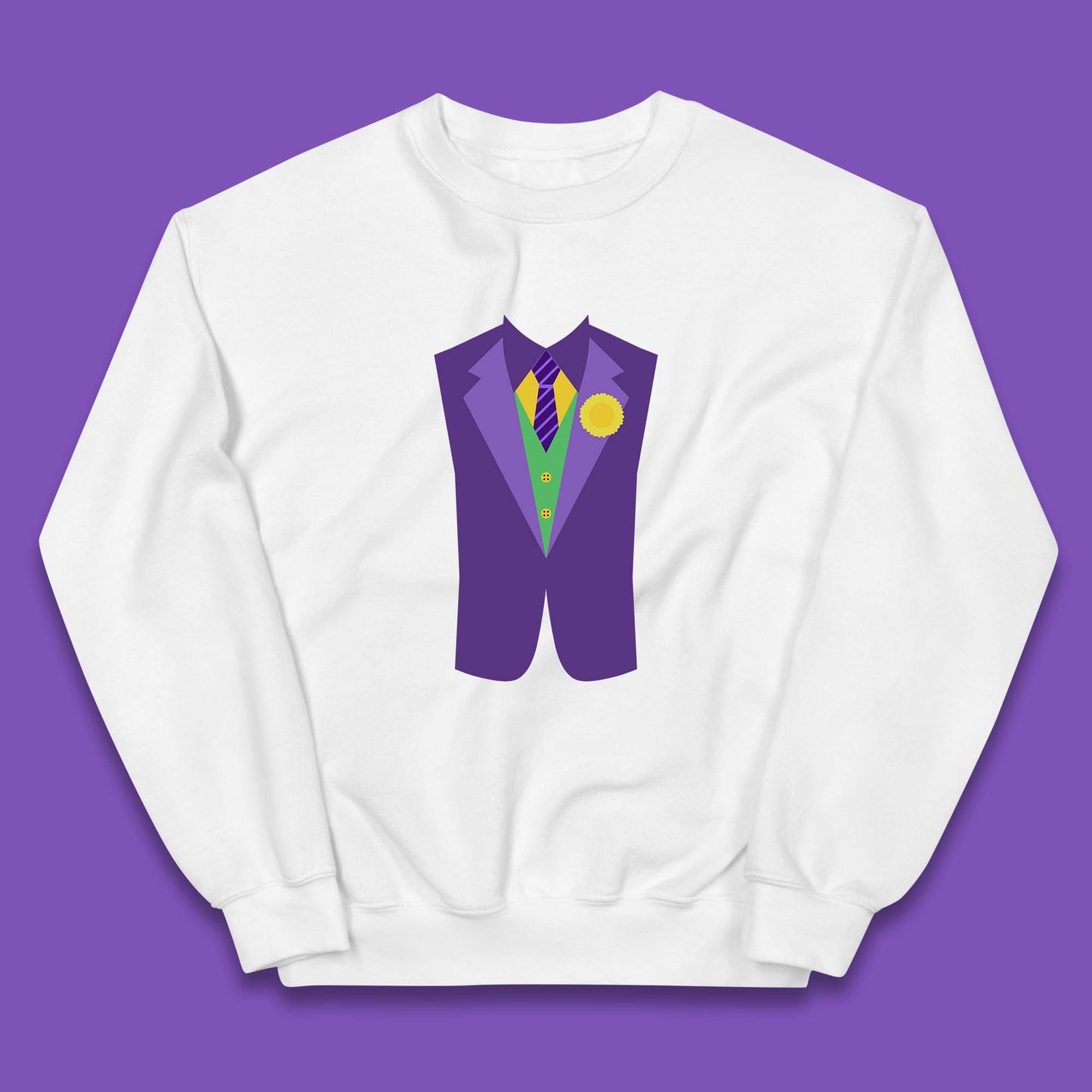 Funny Tuxedo Mardi Gras Tux Party Celebration Costume Kids Jumper