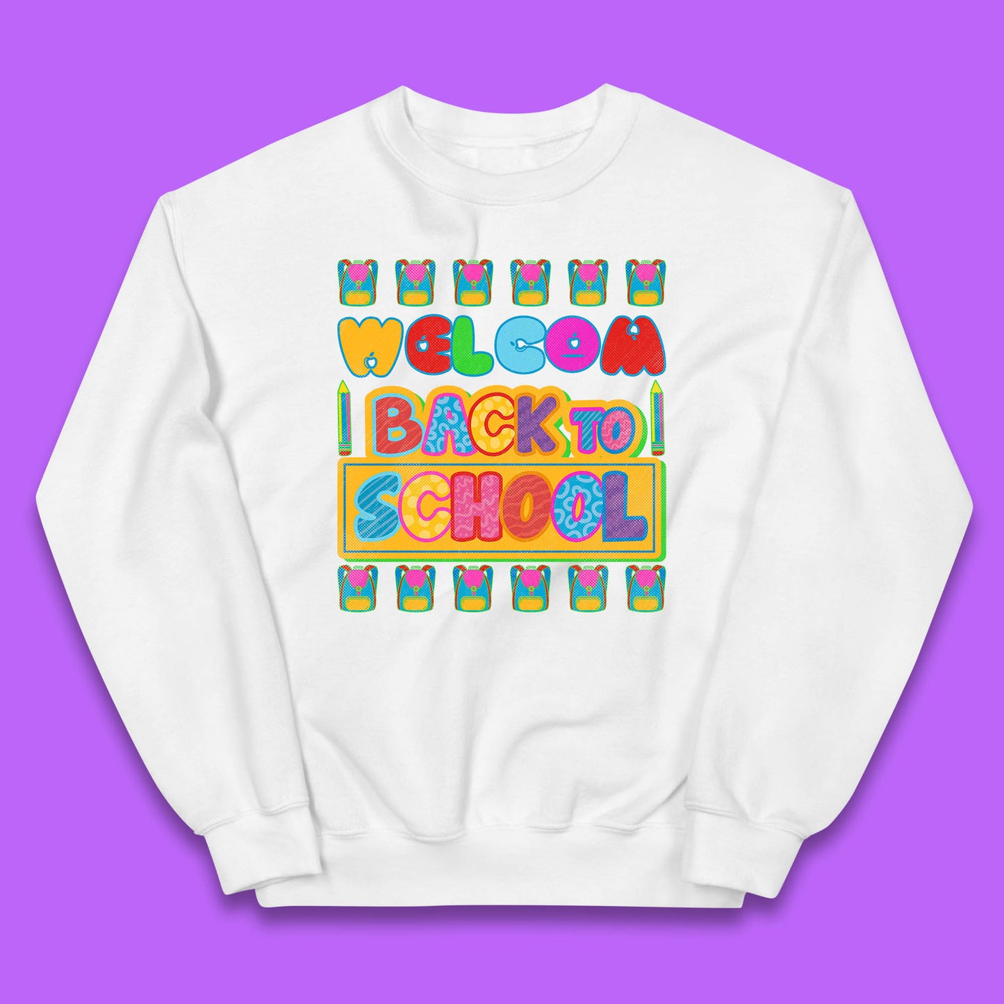 Return to School End of Vocation School Welcome Day Welcome Back To School Kids Jumper