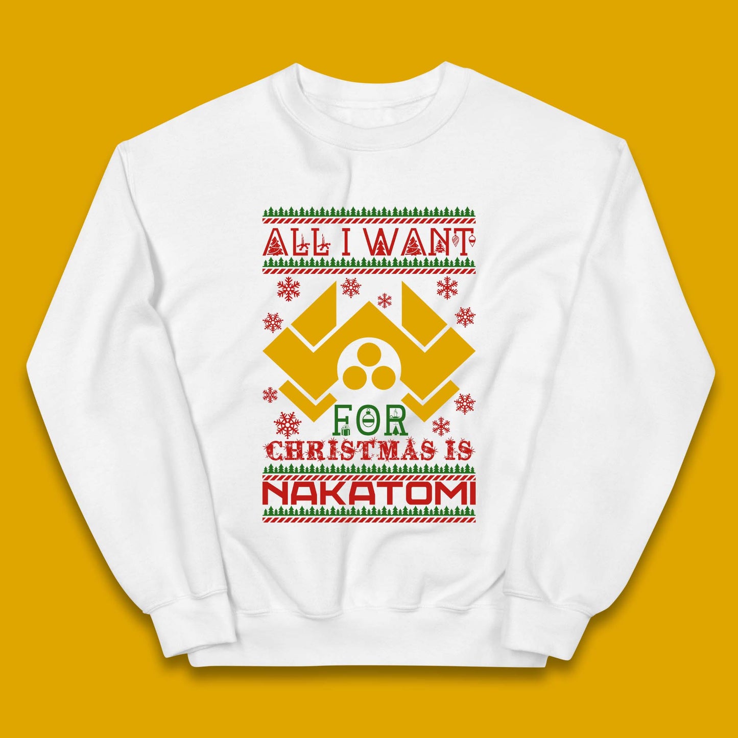 Want Nakatomi For Christmas Kids Jumper