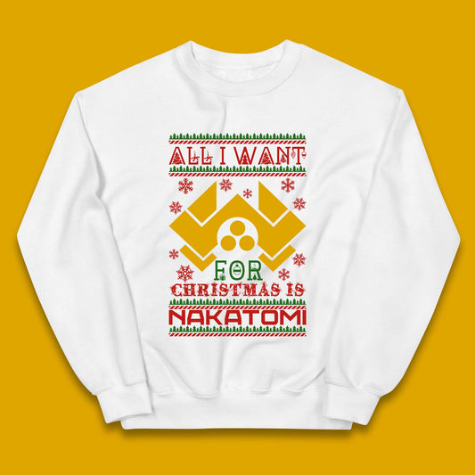 Want Nakatomi For Christmas Kids Jumper
