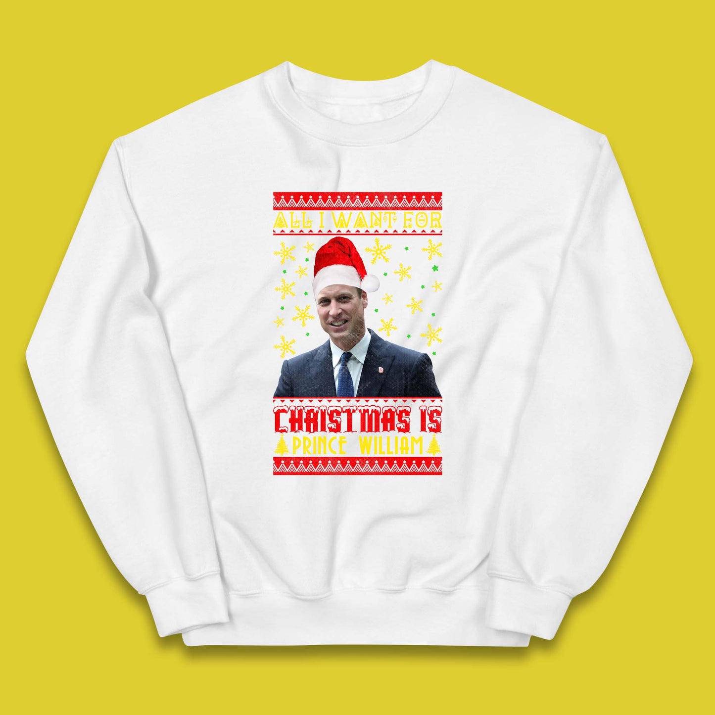 Want Prince William For Christmas Kids Jumper