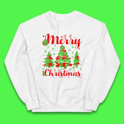 merry christmas trees jumper