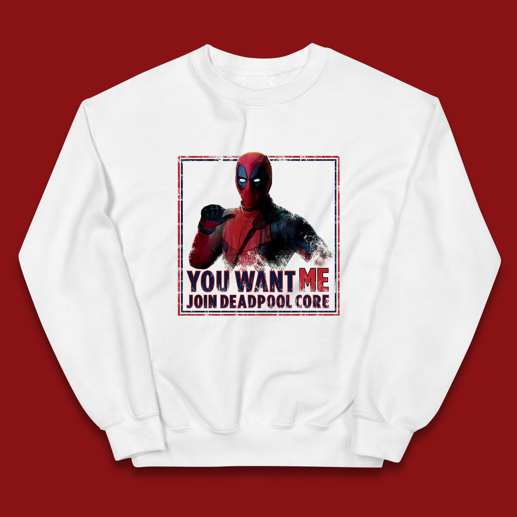 You Want Me Join Deadpool Core Marvel Comics Deadpool Superhero Comic Book Fictional Character Kids Jumper
