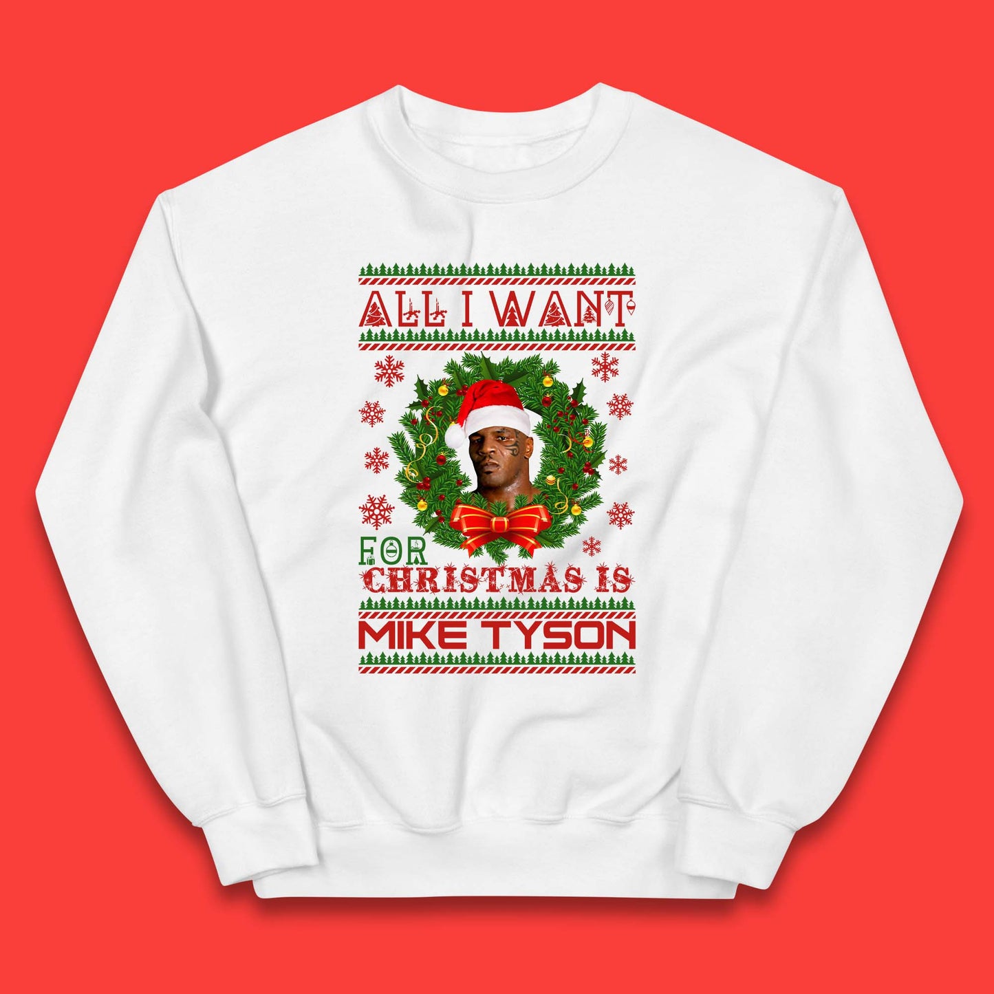 Mike Tyson Christmas Kids Jumper
