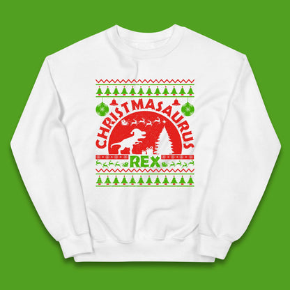 Christmasaurus Rex Kids Jumper