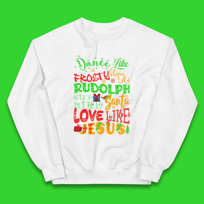 Dance Like Frosty Christmas Kids Jumper