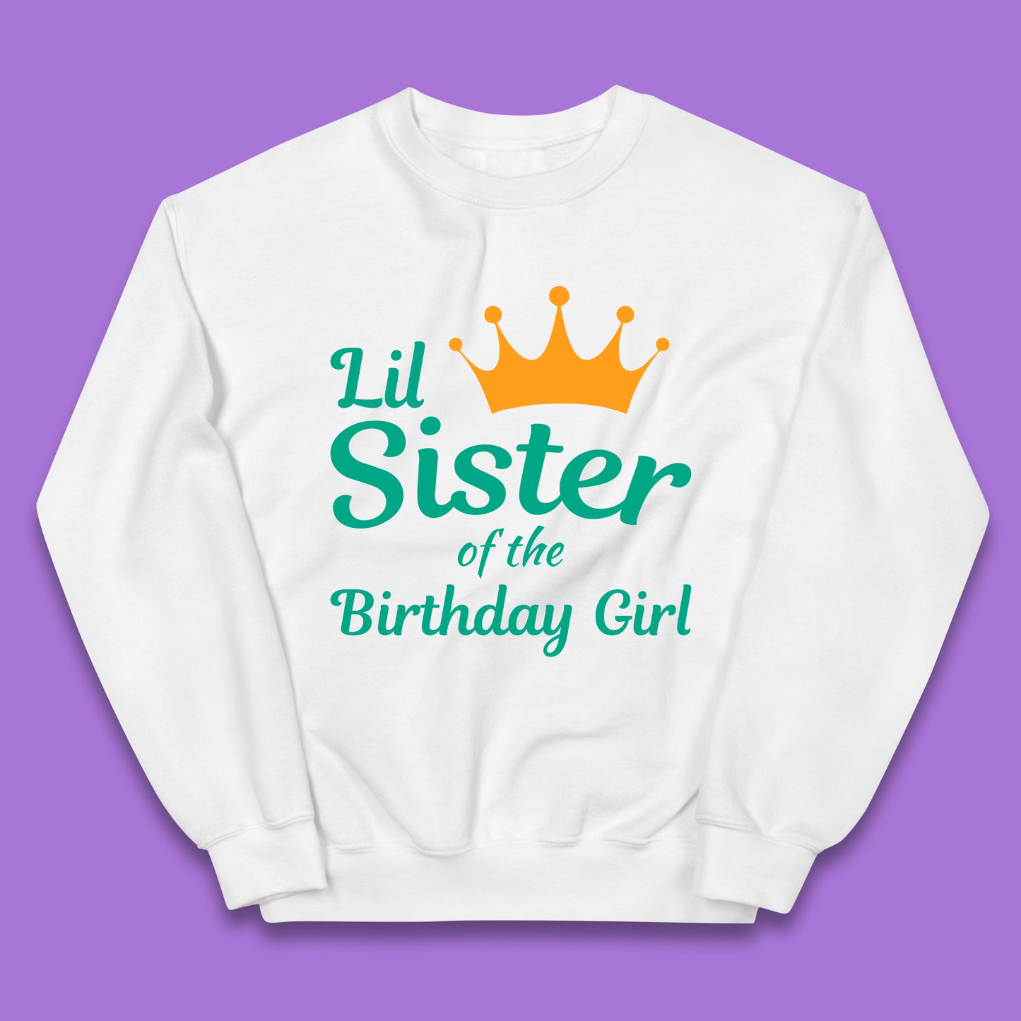 Lil Sister Of The Birthday Girl Kids Jumper