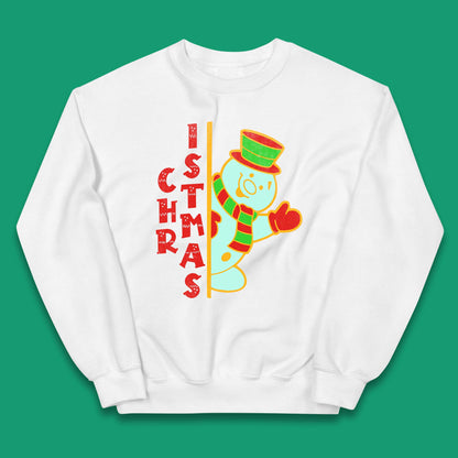 Christmas Snowman Kids Jumper