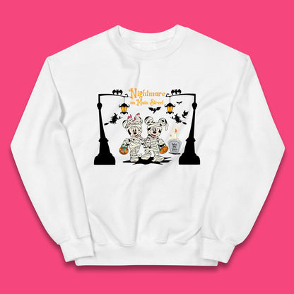 Nightmare On Main Street Disney Halloween Mickey Minnie Mouse Mummy Disneyland Trip Kids Jumper