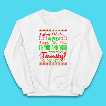 merry christmas family jumper