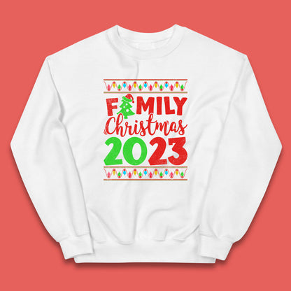 Family Christmas 2023 Merry Christmas Squad Xmas Matching Costume Kids Jumper