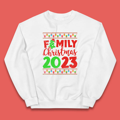 Family Christmas 2023 Merry Christmas Squad Xmas Matching Costume Kids Jumper