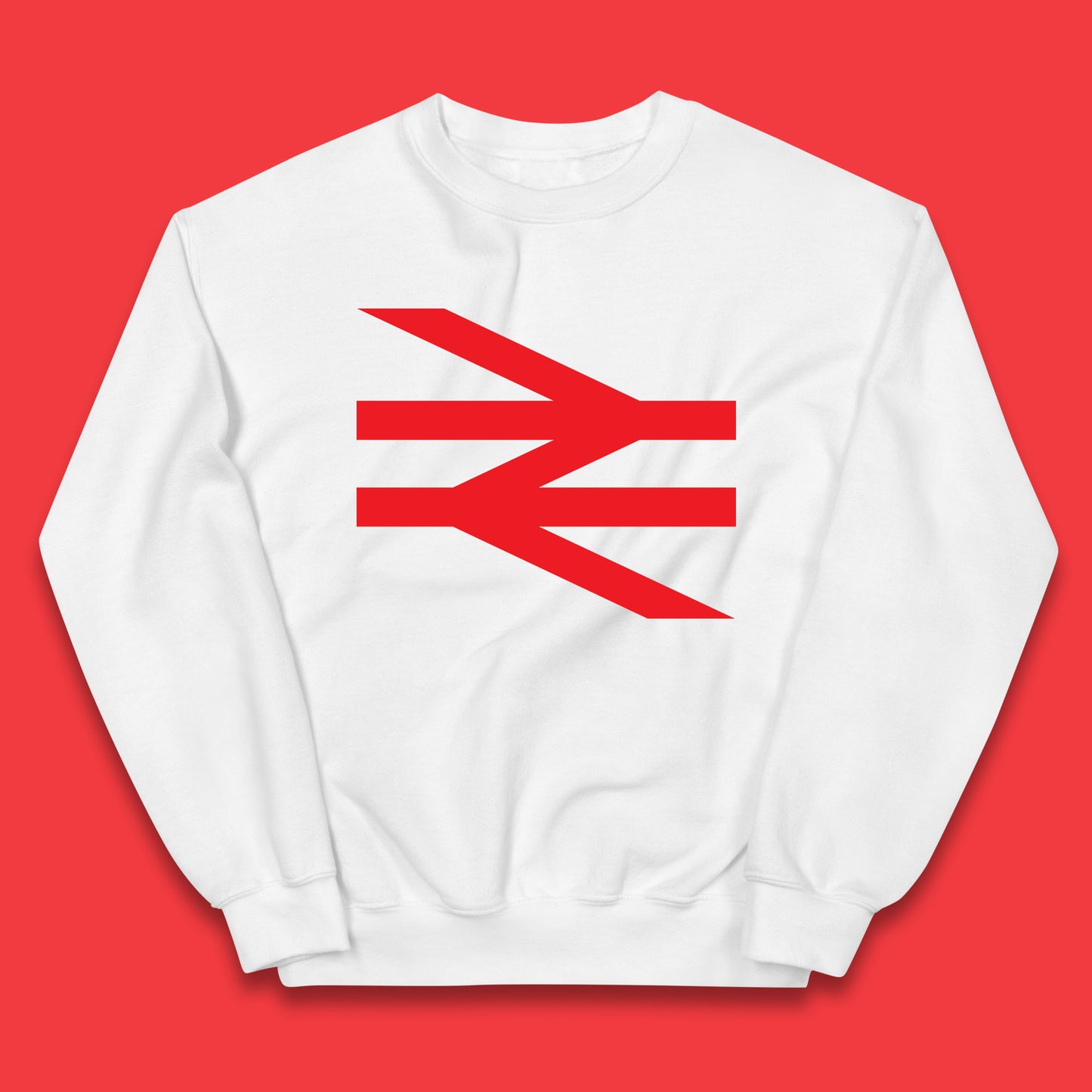 British Rail Union Jack Logo Trains Trainspotter Train Nationalisation Britain Uk Labour Politics Kids Jumper