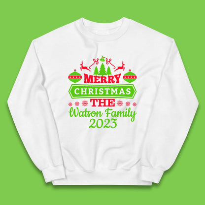 Personalised Family Christmas Kids Jumper