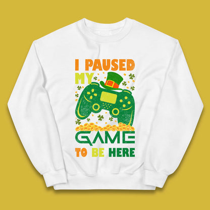 I Paused My Game To Be Here Kids Jumper