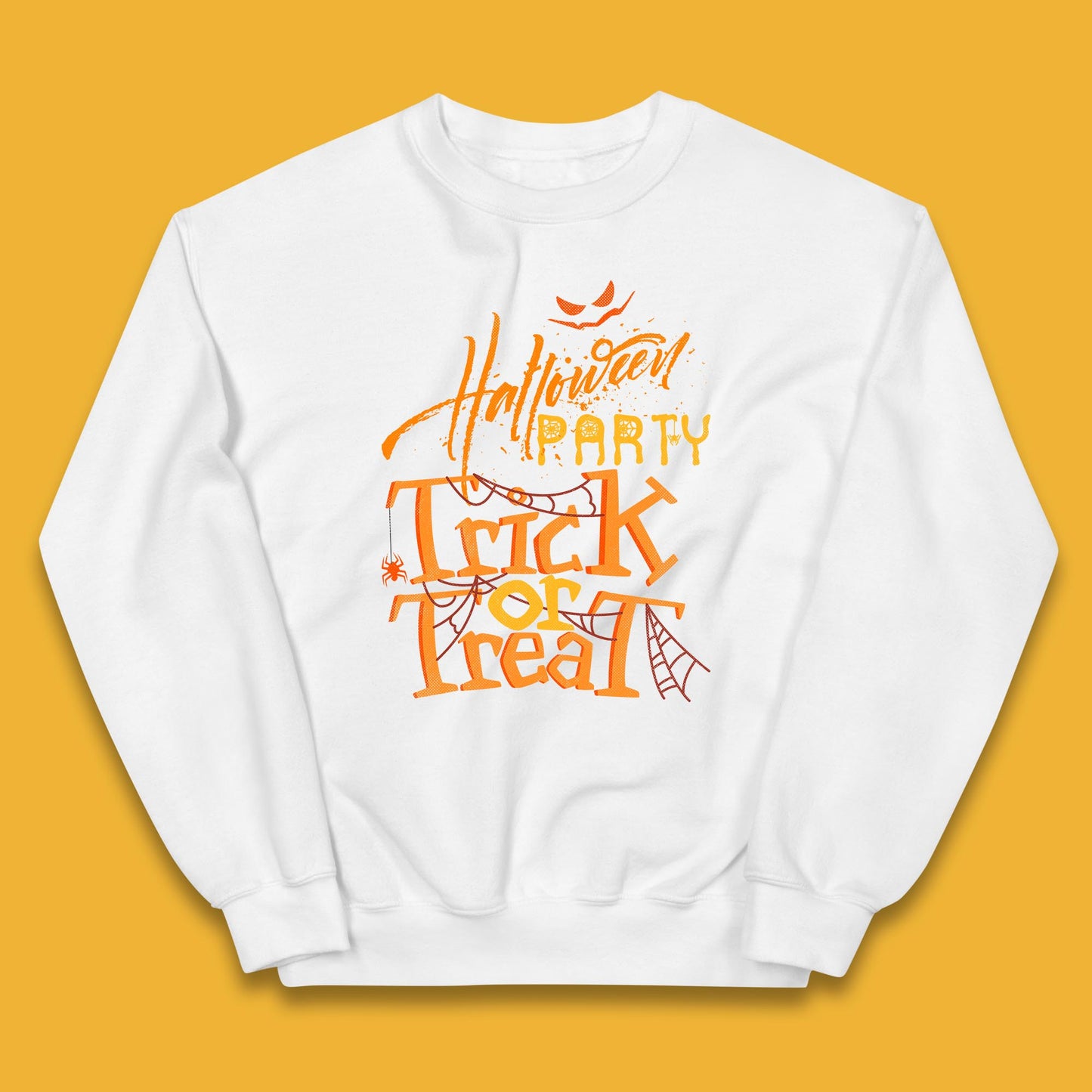 Happy Halloween Trick Or Treat Horror Scary Spooky Vibes Kids Jumper