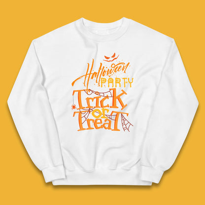 Happy Halloween Trick Or Treat Horror Scary Spooky Vibes Kids Jumper