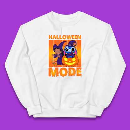 Halloween Mode Disney Lilo & Stitch Halloween Pumpkin Witch Hat Stitch Spooky Disneyland Trip Kids Jumper