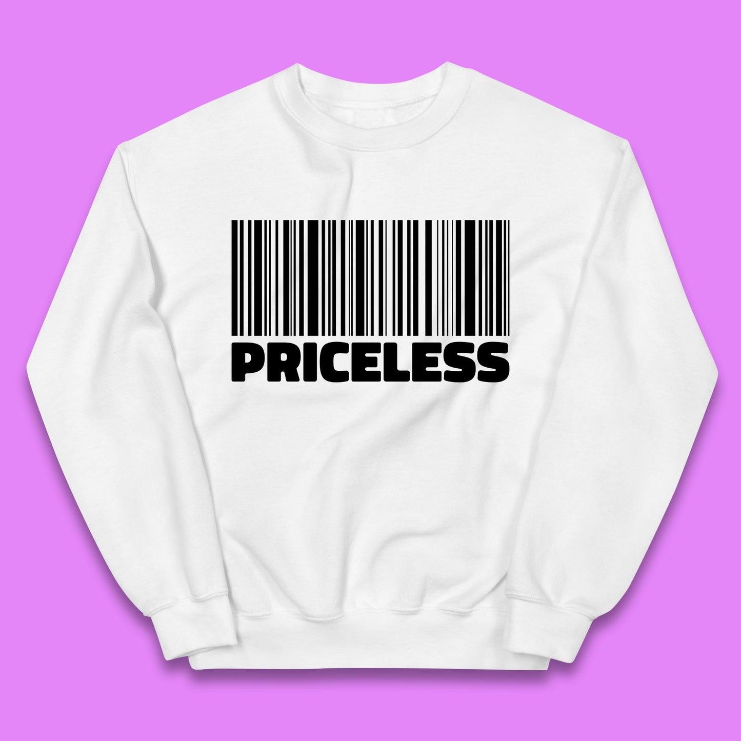 Scan For Priceless Barcode Funny Label Inspirational Empowerment Kids Jumper