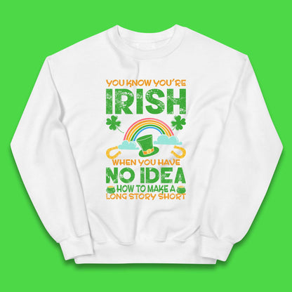 You Know You're Irish Kids Jumper
