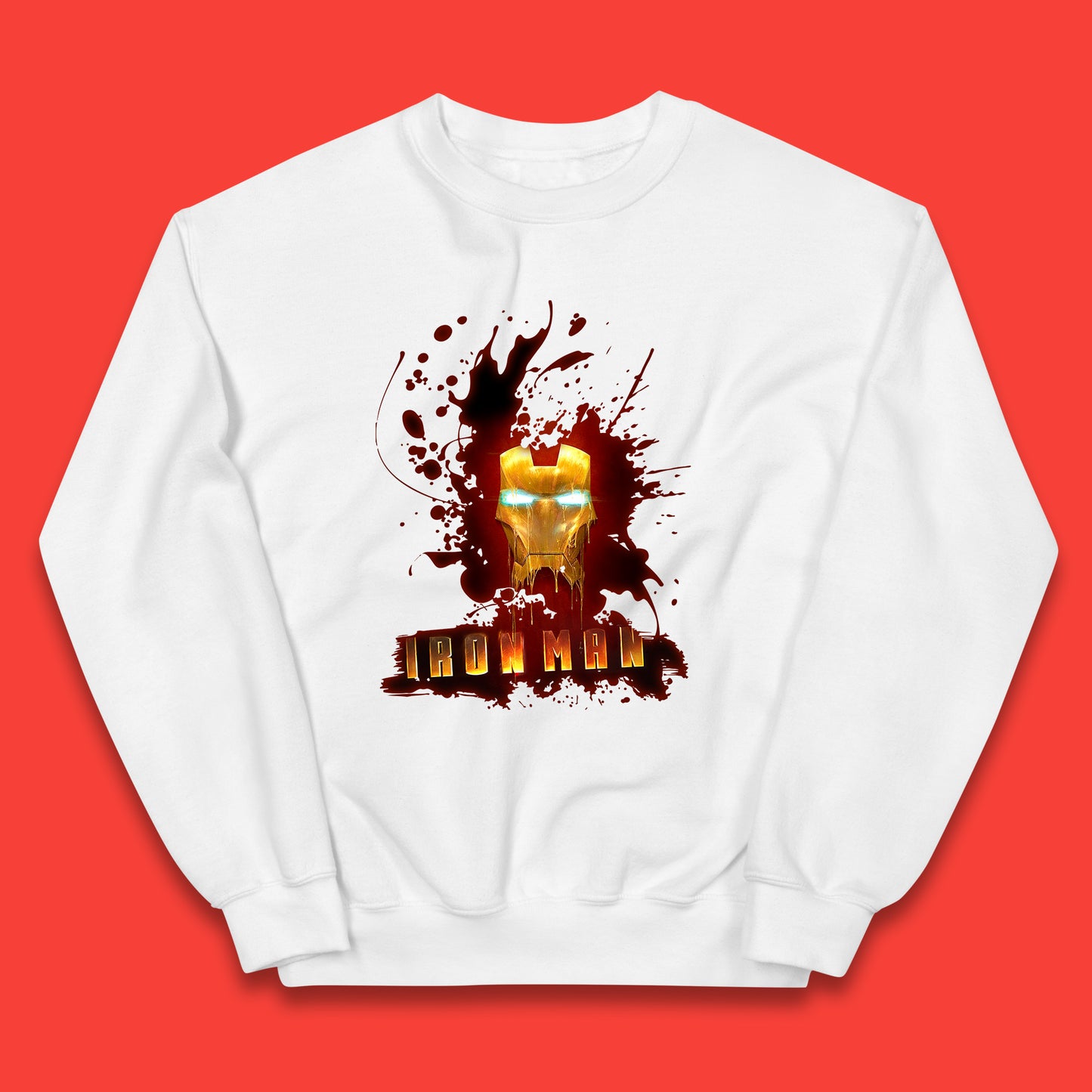 Marvel Avengers Iron Man Face Logo Avengers Endgame Superheros Movie Kids Jumper