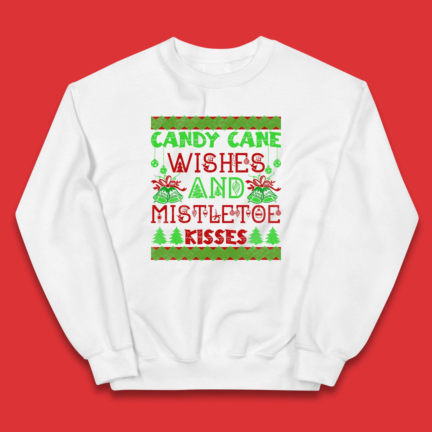 candy cane christmas jumper