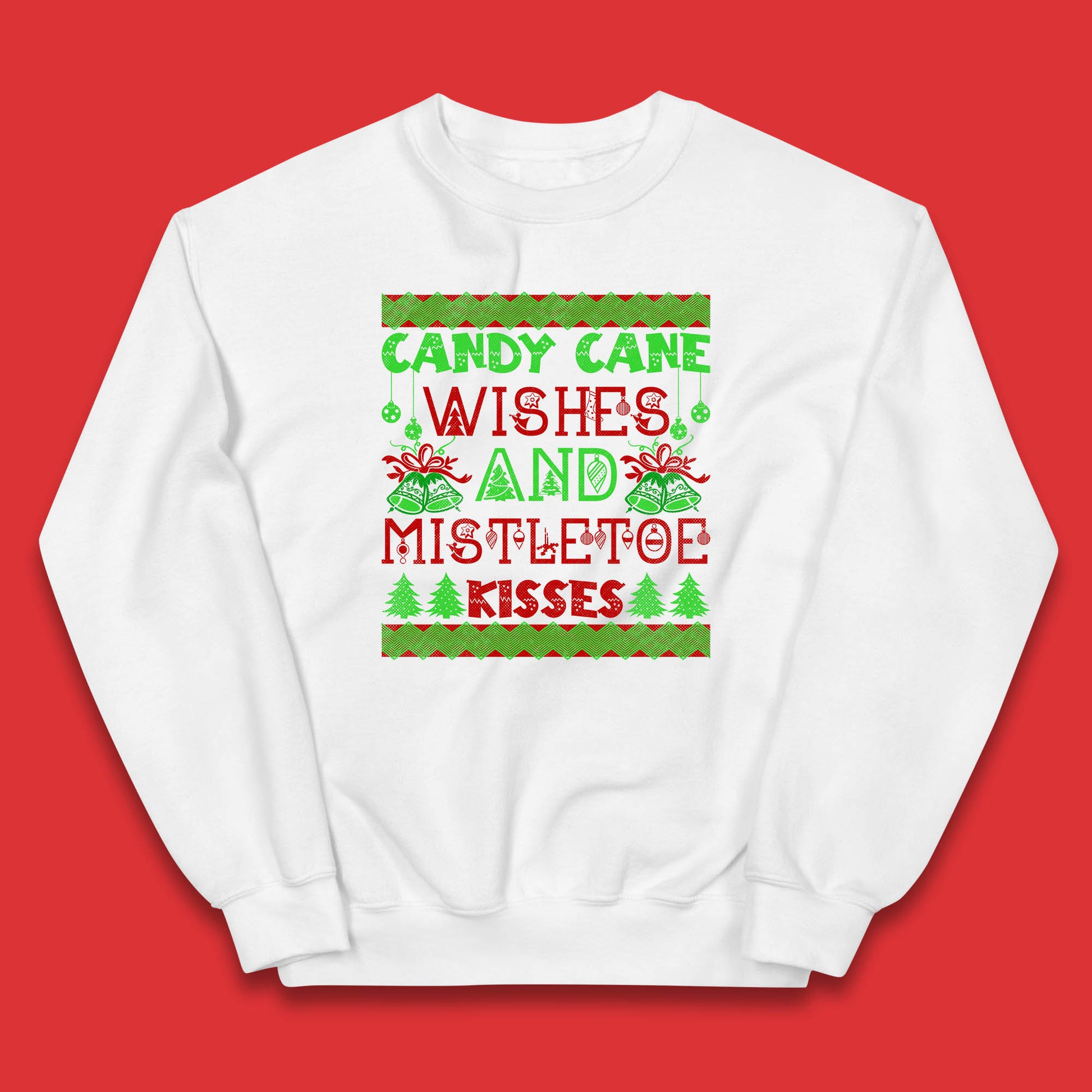 candy cane christmas jumper