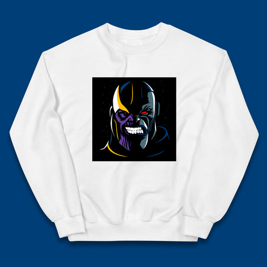 Thanos Comic Book Supervillain Fictional Characters Avengers Endgame Marvel Villian Kids Jumper
