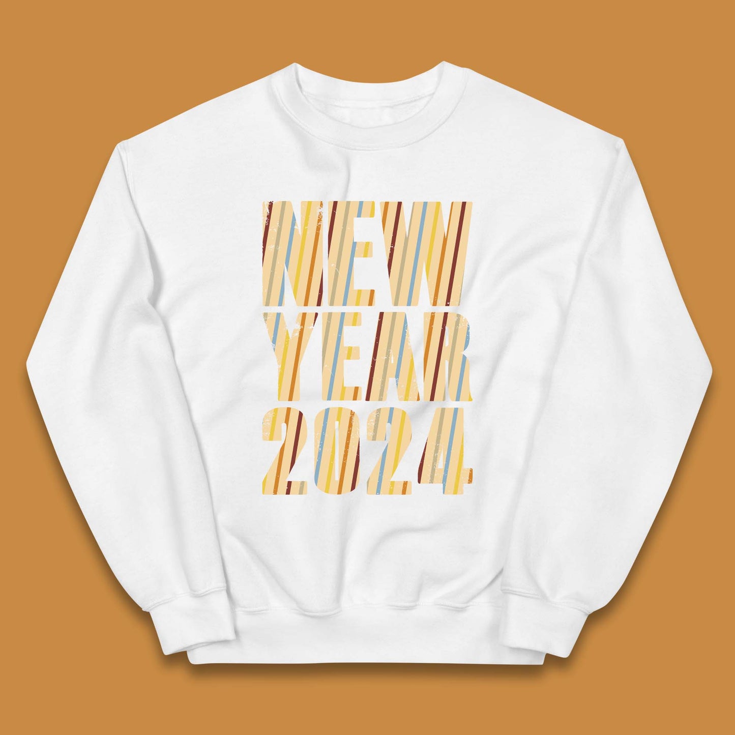 Retro Style New Year 2024 Kids Jumper