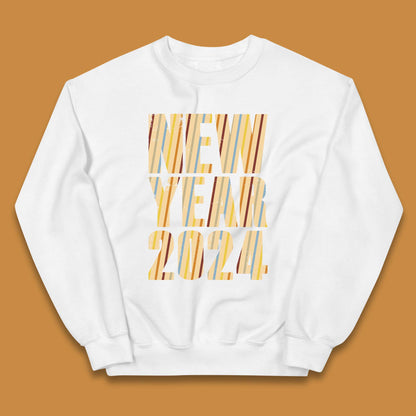 Retro Style New Year 2024 Kids Jumper