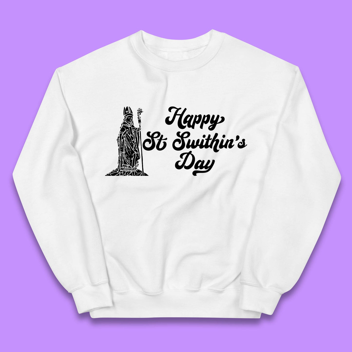 Happy St. Swithin's Day Swithun Weather Folklore Saint Swithun's Day Kids Jumper