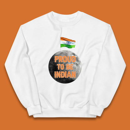 Proud To Be Indian Soft Landing To The Moon Chandrayaan-3 India On The Moon Kids Jumper
