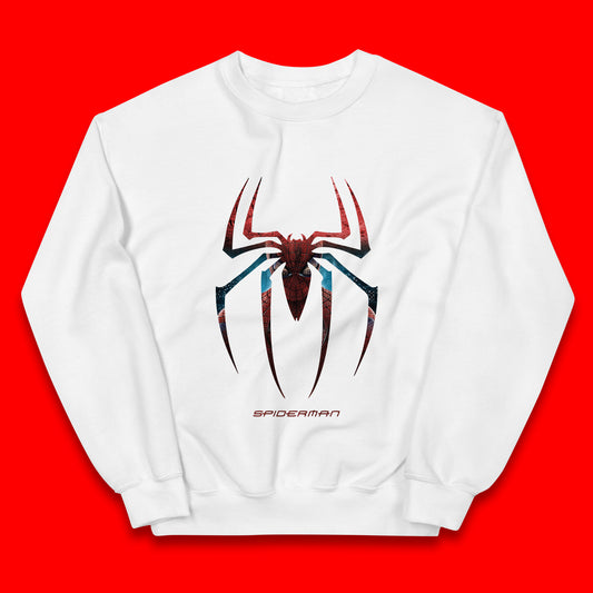 Spiderman Logo Amazing Spider Man  Marvel Comics Character Superhero Marvel Avengers Spiderman Kids Jumper