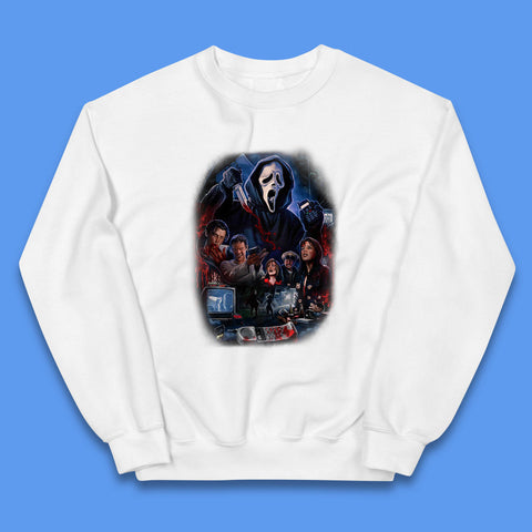 The Scream Movie Poster Ghostface Halloween Ghost Face Scream Horror Movie Character Kids Jumper