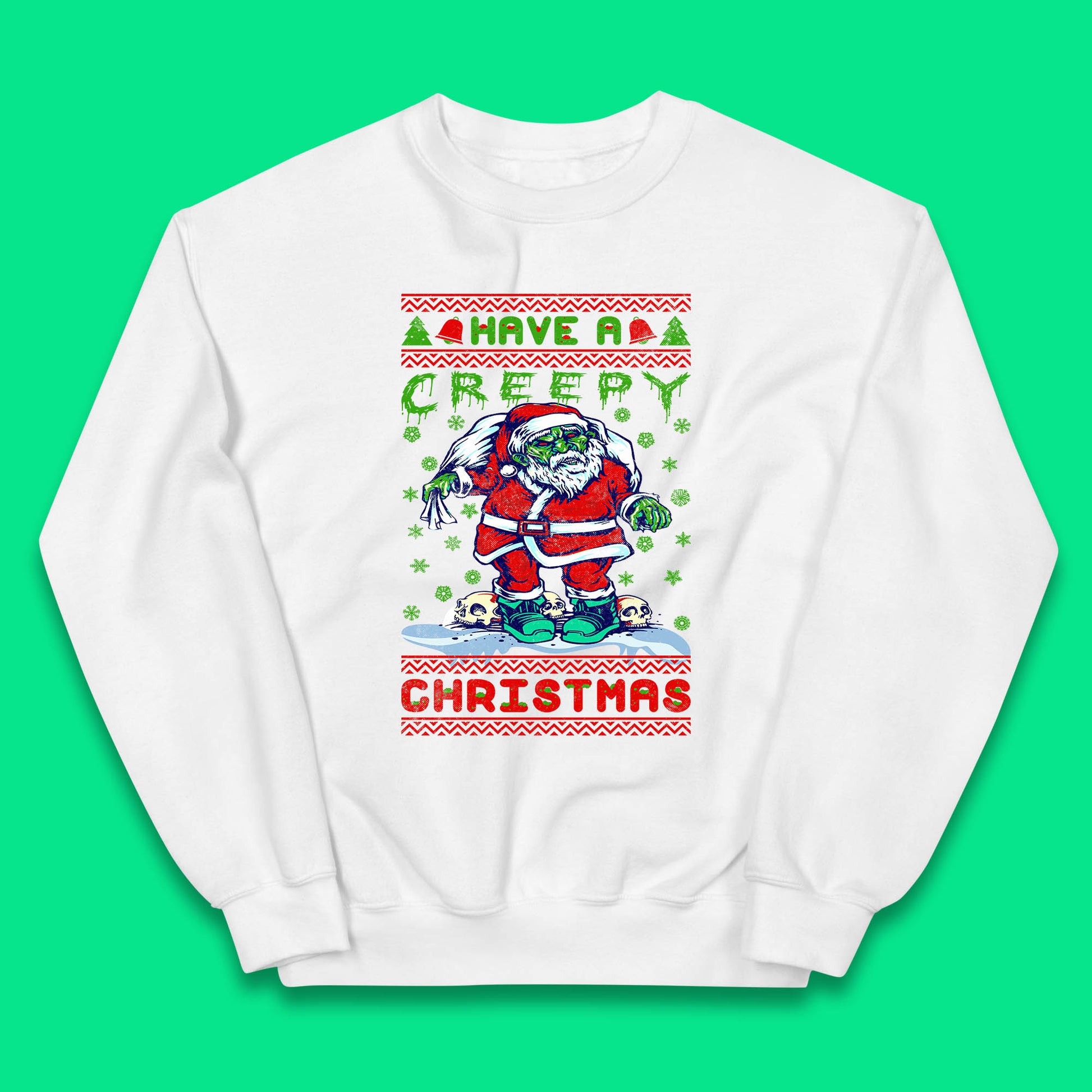 zombie santa claus jumper