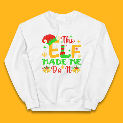 the elf made me do it christmas jumper
