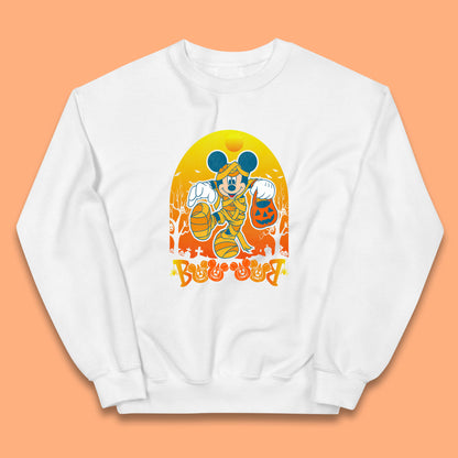 Disney Halloween Boo Mummy Mickey Mouse Horror Scary Disneyland Trip Kids Jumper