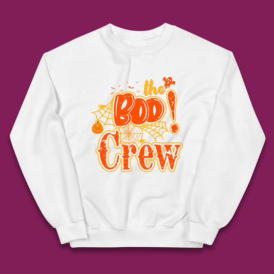 The Boo Crew Halloween Boo Squad Horror Scary Spokky Matching Costume Kids Jumper