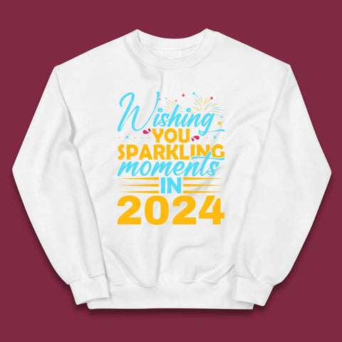Wishing You Sparkling Moments in 2024 Kids Jumper