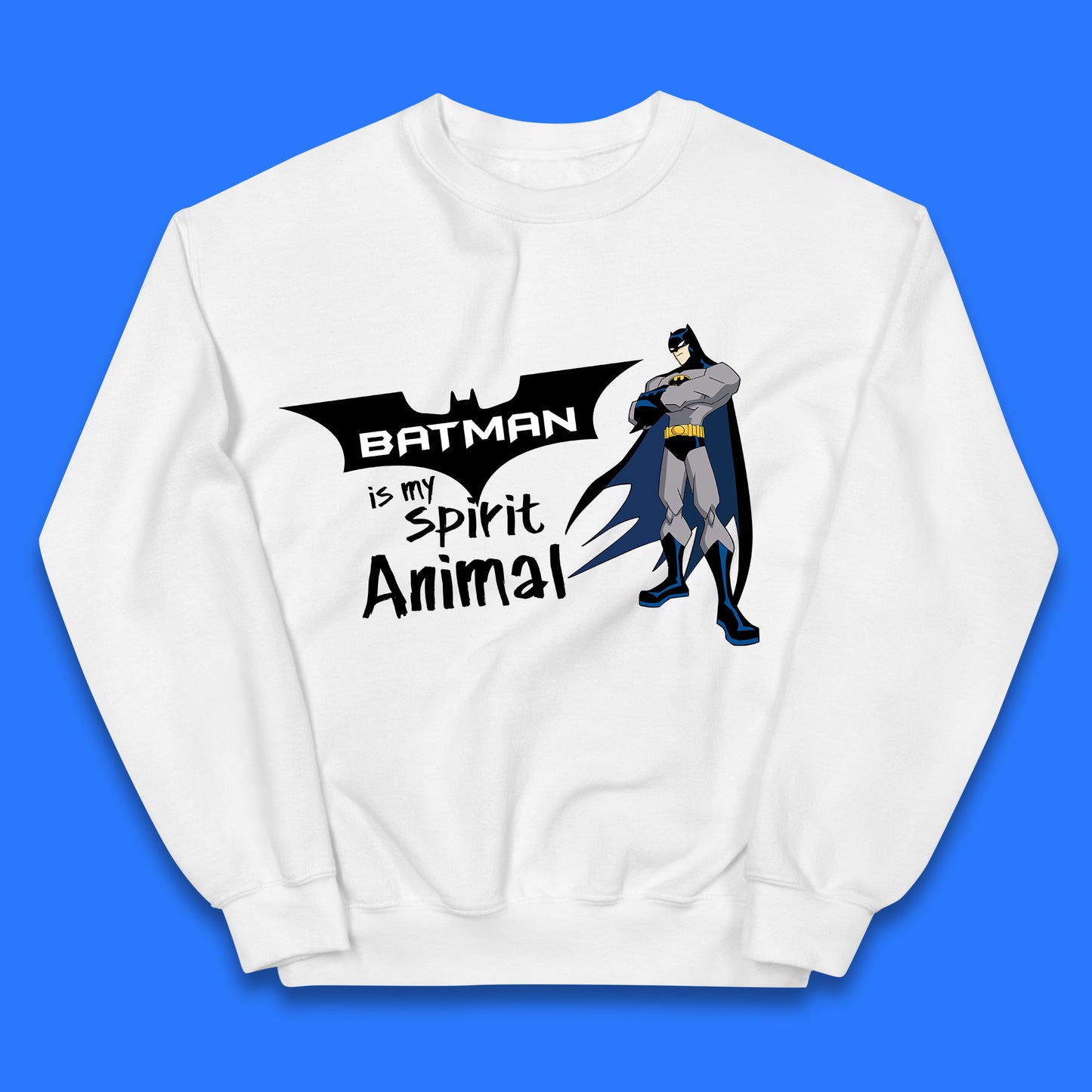 Batman Is My Spirit Animal DC Comics Batman Basic Logo Superhero Dc Movie Character Kids Jumper