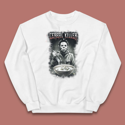 Michael Myers Cereal Killer Halloween Serial Killer Horror Movie Character Kids Jumper