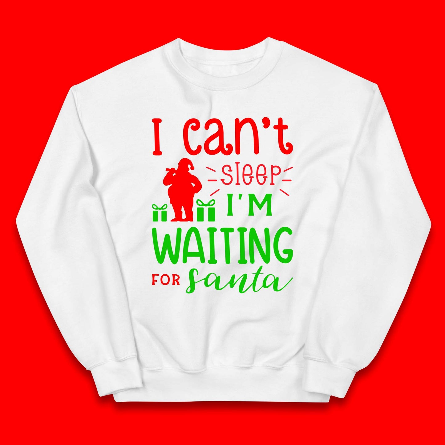 Christmas Waiting For Santa Kids Jumper