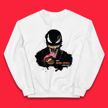 Venom Your Jaffa Cakes Look Tasty Marvel Avengers Venom Face Marvel Comics Movie Character Kids Jumper