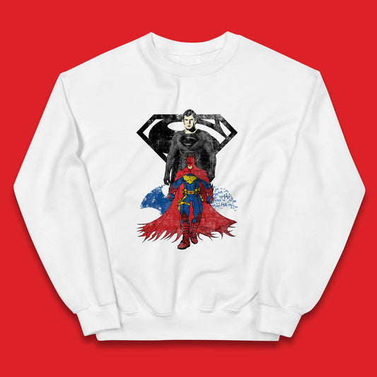 Batman And Superman Future State Dark Detective Superhero Comic Book Characters DC Comics Kids Jumper