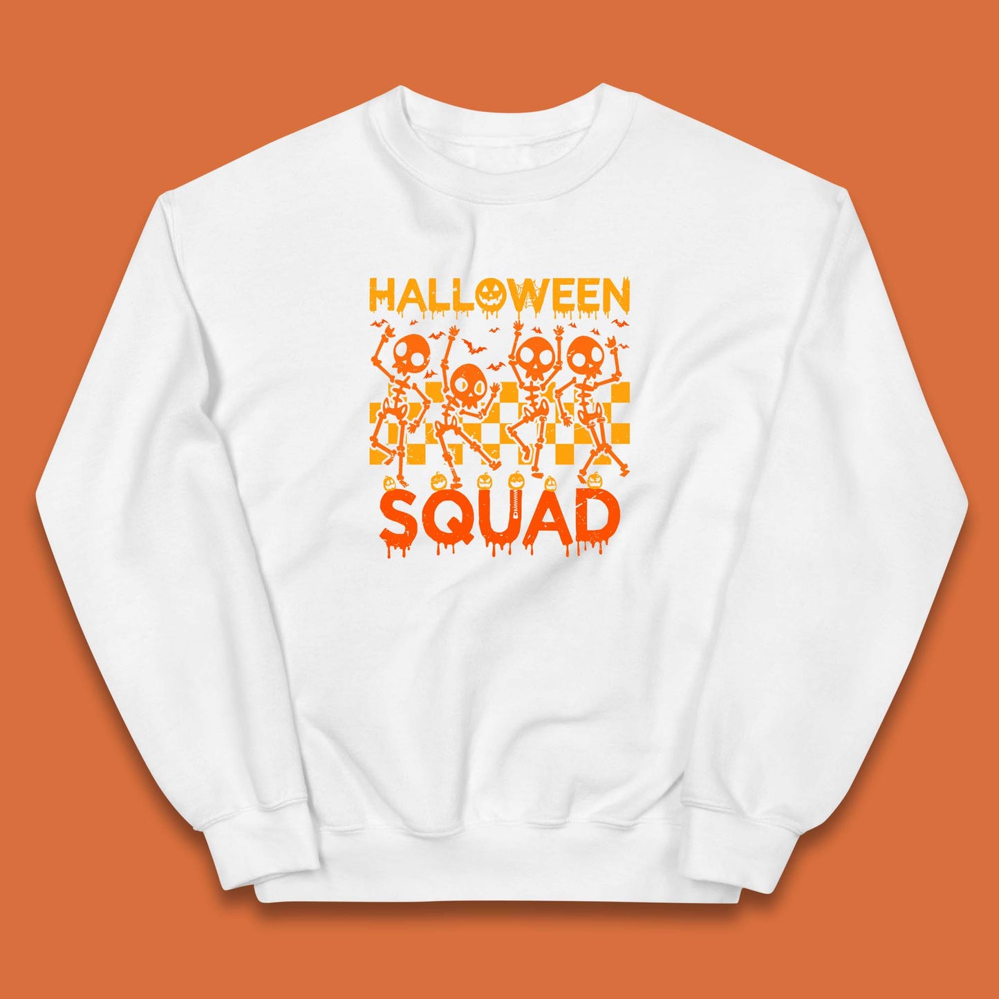 Halloween Squad Dancing Skeletons Squad Goals Dancing Halloween Skull Kids Jumper