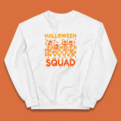 Halloween Squad Dancing Skeletons Squad Goals Dancing Halloween Skull Kids Jumper